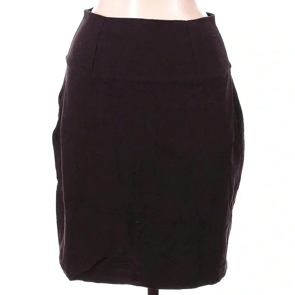 Eileen Fisher Women’s Skirt Brown Washable Crepe Pull On Stretchy Size Medium M - Picture 1 of 3